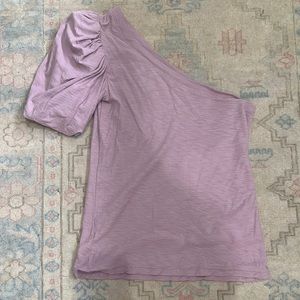 Nation One Shoulder Lilac Top